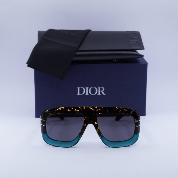 Dior DIORSIGNATURE M1U 27A0 Aviator Sunglasses – Havana / Grey main image 6